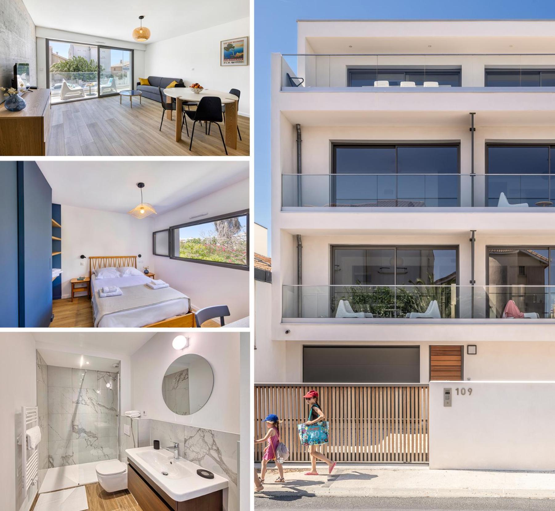 South-Of-France T2 Neuf Haut De Gamme, Climatise, Parking Gratuit, 2Eme Ligne Balcon Carnon-Plage Exterior foto